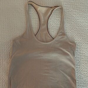 Lululemon Cool Racer Back size 6 pink stripe